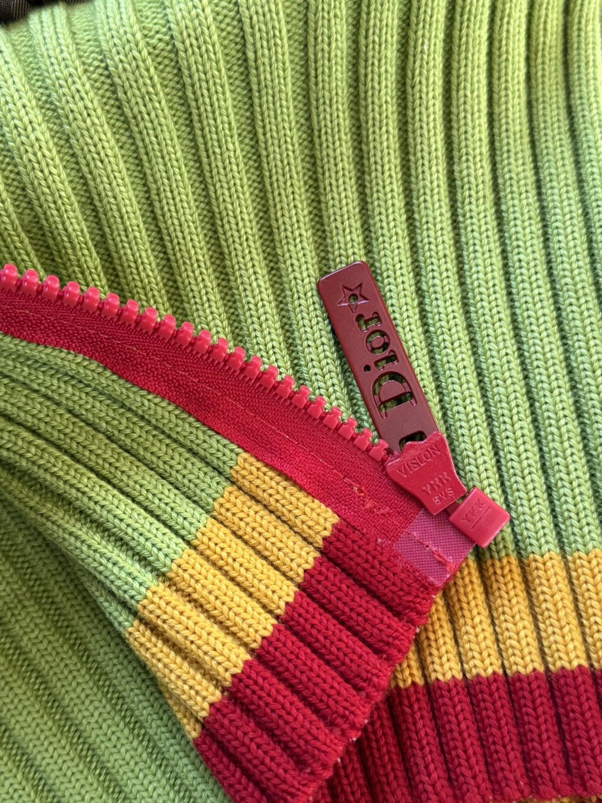 Dior Dior by Galliano Fall 2004 Rasta Diorissimo Logo Puffer Vest Size M / US 6-8 / IT 42-44 - 19 Thumbnail
