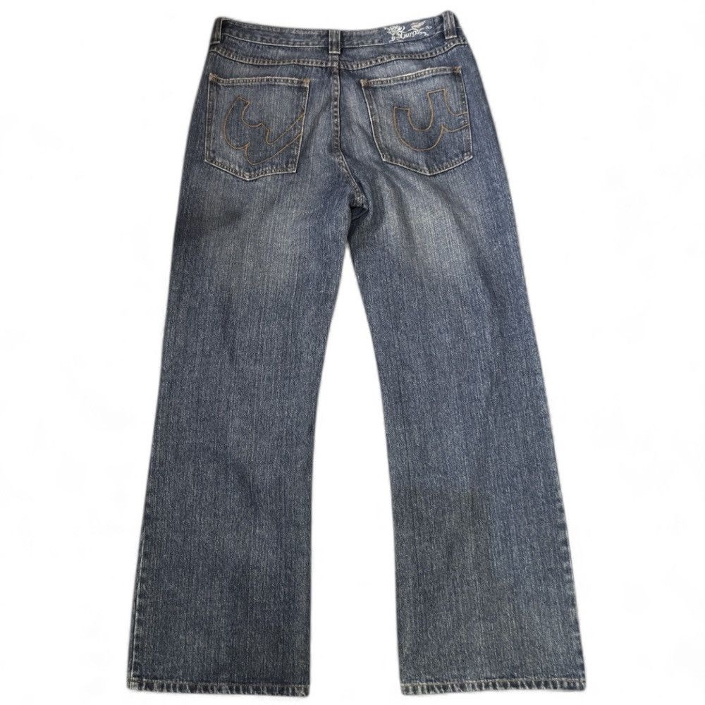 Hysteric Glamour 🔥🇯🇵 Super Baggy Euro Tribal Distressed Denim y2k Style Size US 34 / EU 50 - 2 Thumbnail
