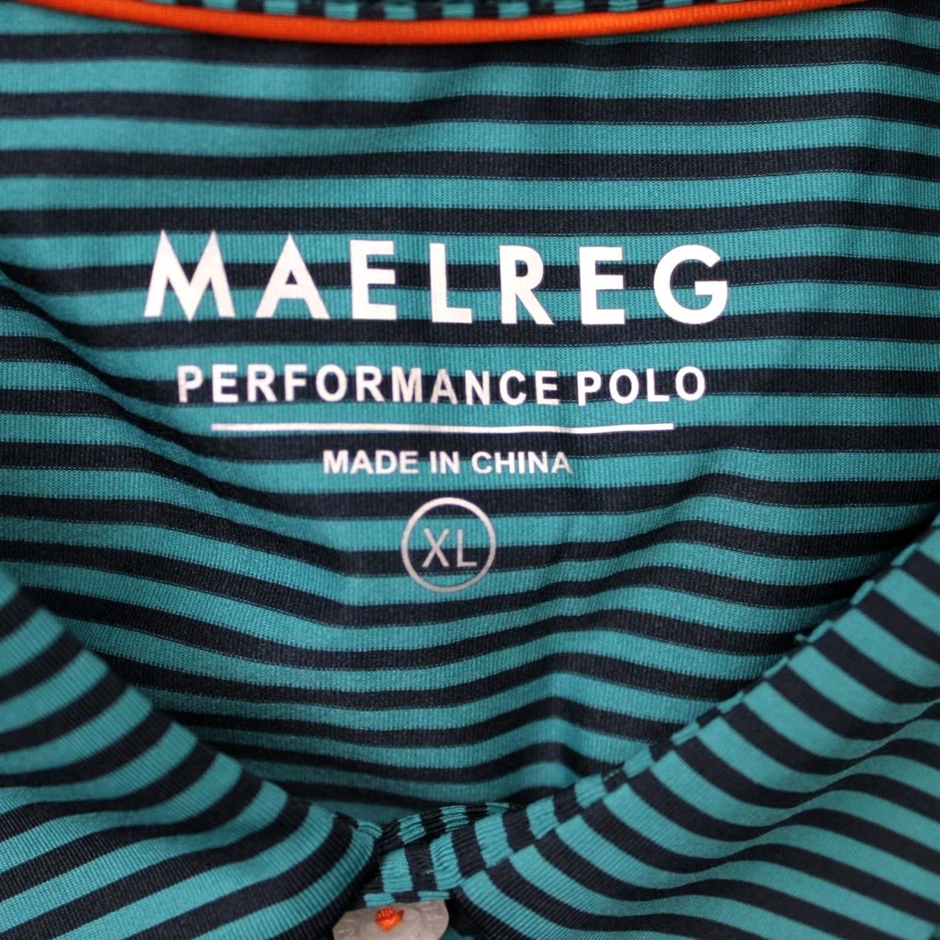 Vintage Maelreg Performance Polo Shirt Mens XL Green/Black Golf Stretch Short Sleeve Size US XL / EU 56 / 4 - 6 Thumbnail