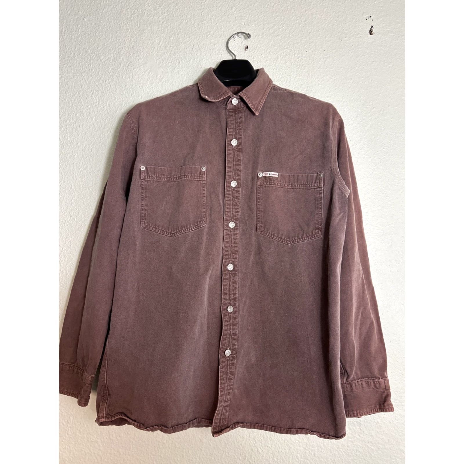 Cody James Cody James Mens Button-Up Shirt Long Sleeve Brown Metal Buttons M Size US M / EU 48-50 / 2 - 2 Thumbnail