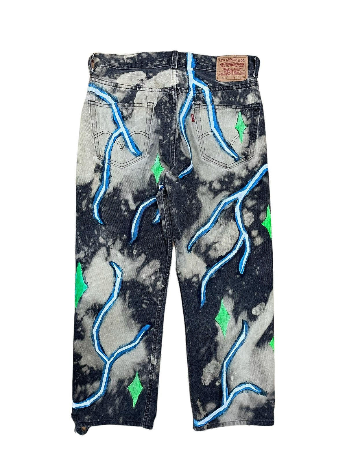 Levi's 1 of 1 Custom handpaint Levis 505 Jeans Size US 33 - 9 Thumbnail