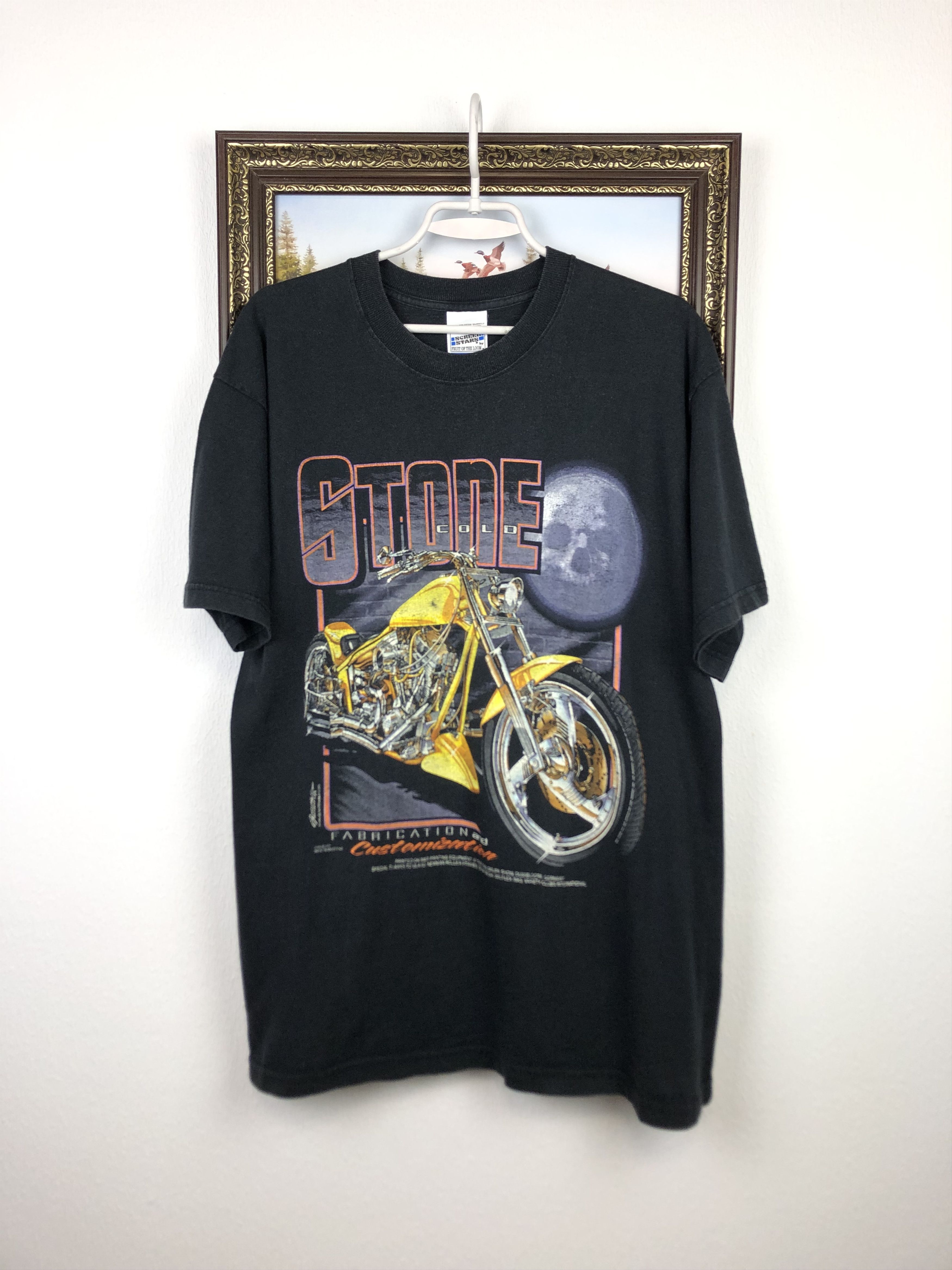 Vintage Vintage Stone Cold Austin Biker WWE Over Print Shirt Tee Size US L / EU 52-54 / 3 - 1 Thumbnail