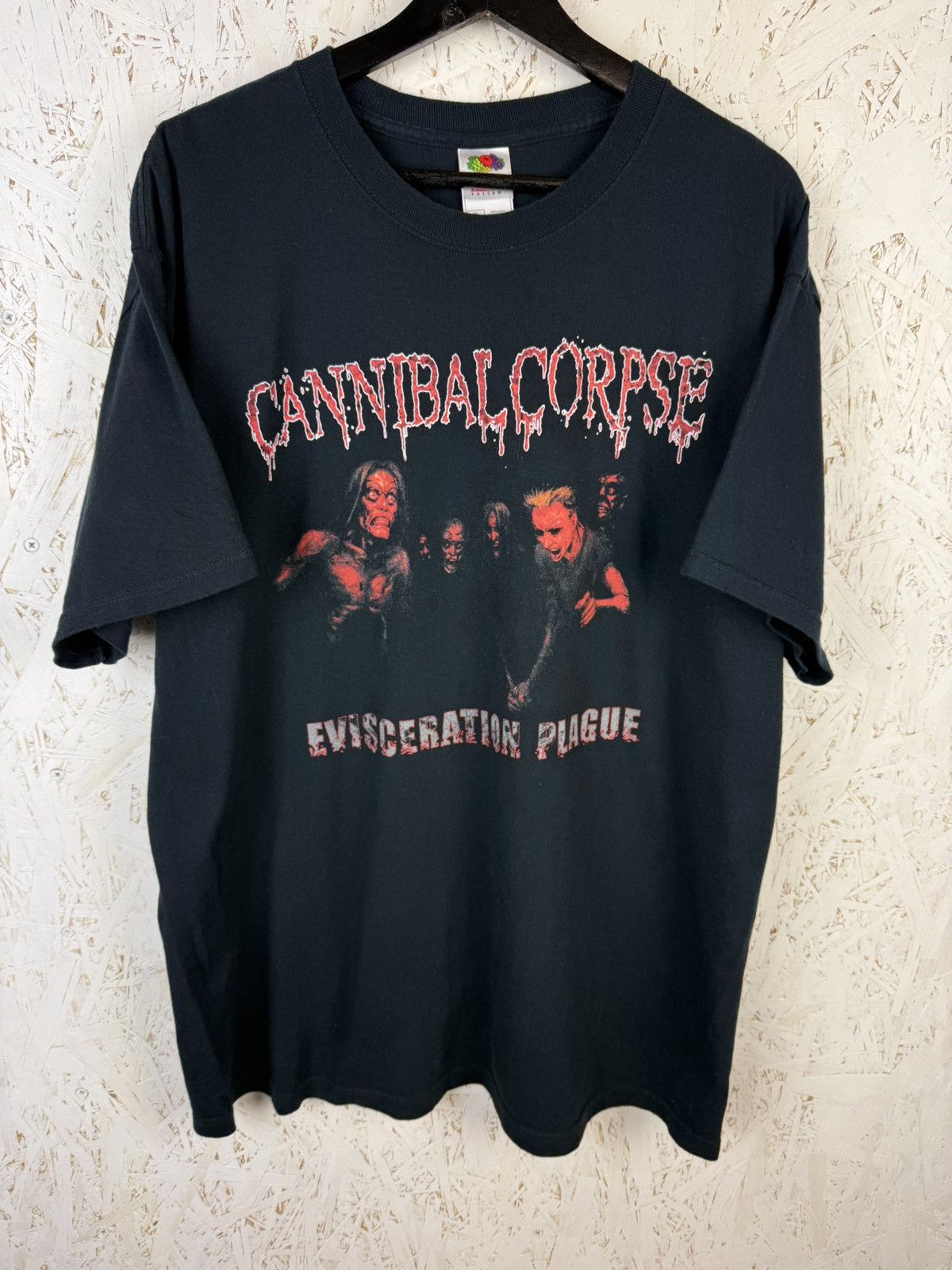Band Tees 00s Cannibal Corpse Evisceration Plague 2009 Tour Metal Tee Size US XL / EU 56 / 4 - 1 Thumbnail