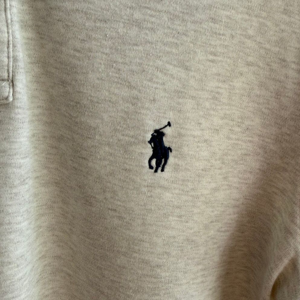 Polo Ralph Lauren Polo Ralph Lauren Cream/White Men's Polo Navy Pony Large Size US M / EU 48-50 / 2 - 2 Thumbnail