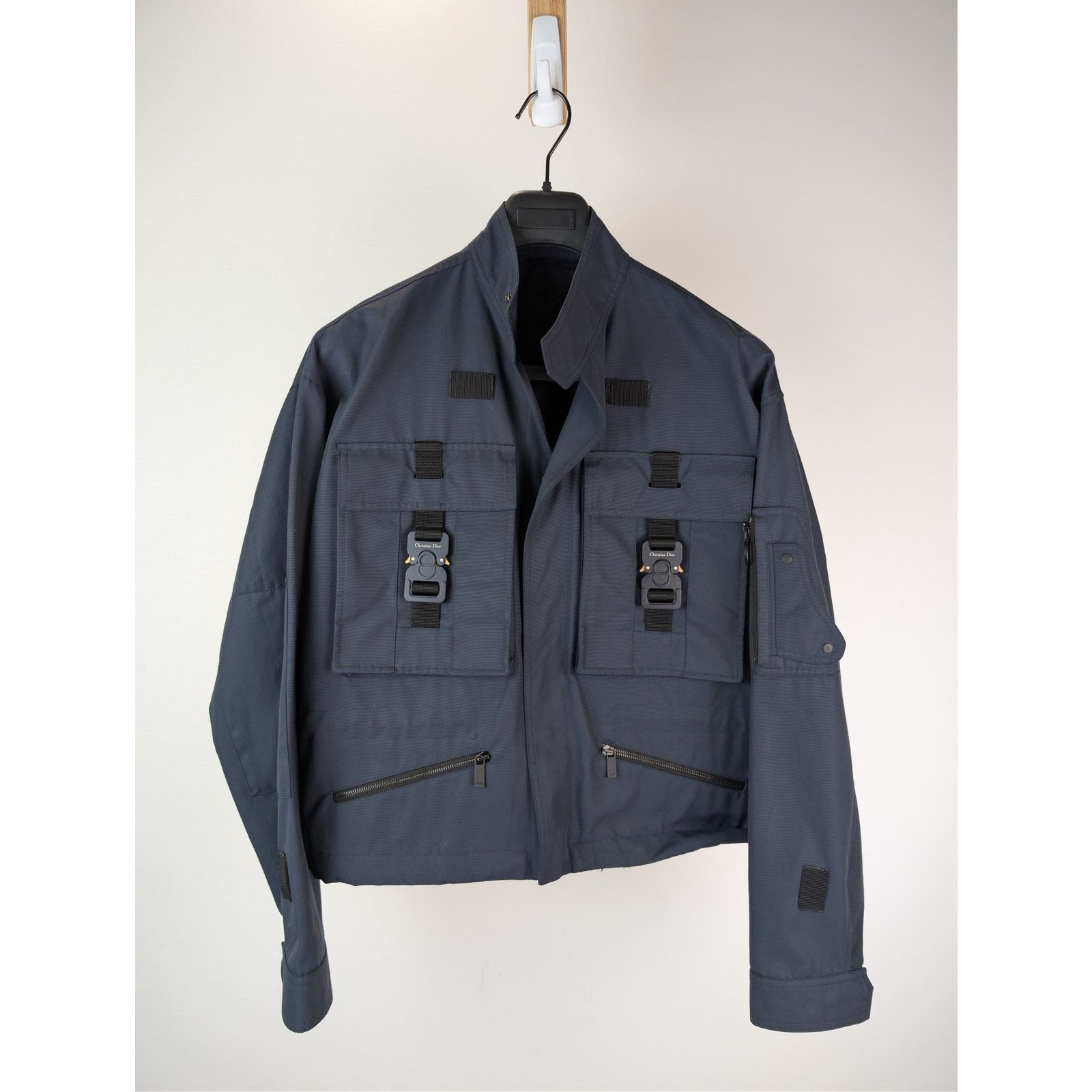 Dior o1rshd1 2019 Buckle Accented Bomber Jacket in Navy Blue Size US M / EU 48-50 / 2 - 1 Thumbnail