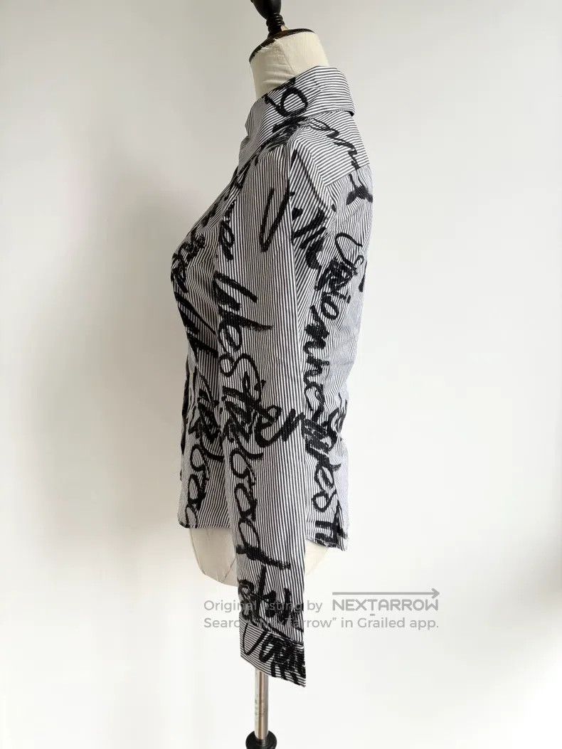 Vivienne Westwood Vivienne Westwood Vintage Black Striped Graffiti Shirt Size S / US 4 / IT 40 - 3 Thumbnail