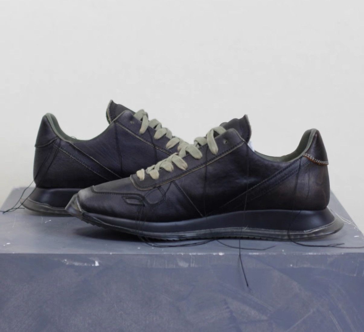 Rick Owens Rick Owens Mainline Fringed Low-Top Runner Sneakers Size US 6.5 / EU 39-40 - 5 Thumbnail