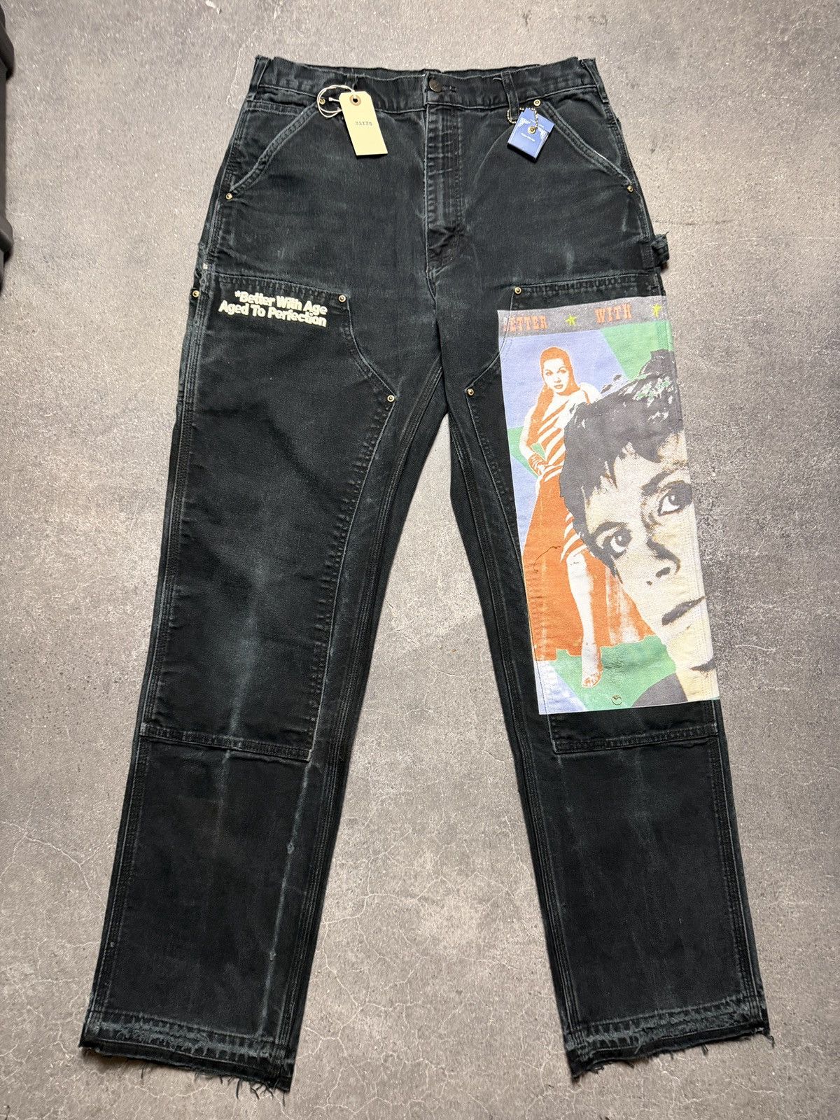 Better With Age Better With Age Knucklehead Double Knee Carhartt Pants Black Size US 38 / EU 54 - 1 Thumbnail