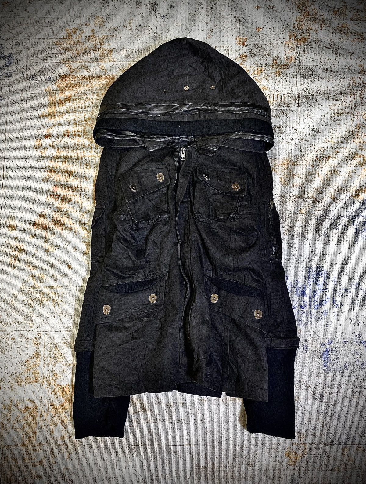 Japanese Brand 2000s Driving Roll Bono Hood Gothic Jacket LGB Style Size US M / EU 48-50 / 2 - 1 Thumbnail