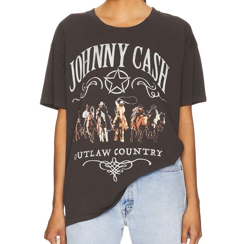 Daydreamer DAYDREAMER Johnny Cash Outlaw Country Merch Tee Size Medium Size M / US 6-8 / IT 42-44 - 5 Thumbnail