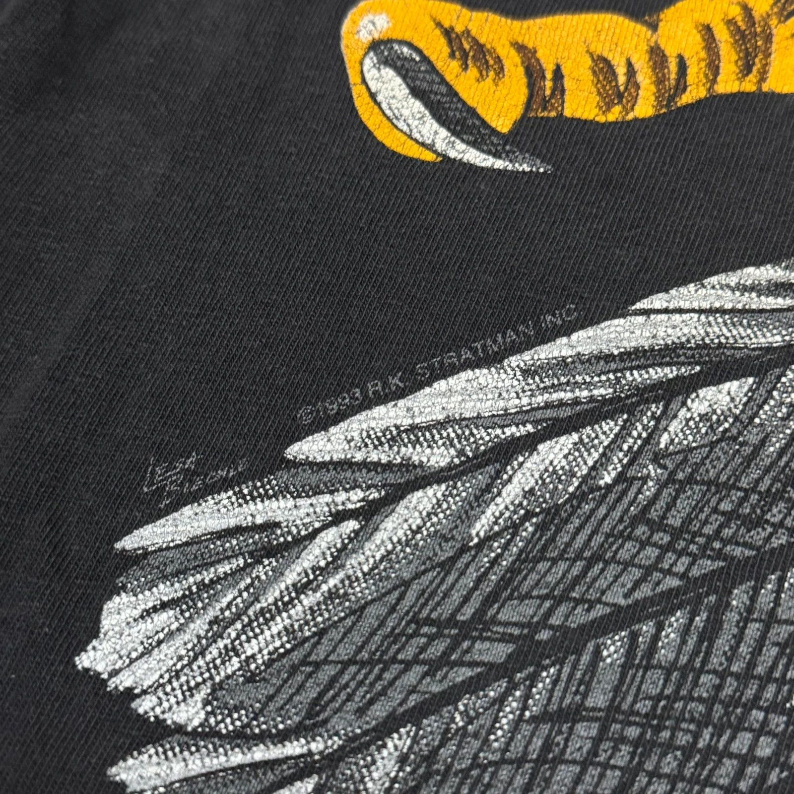 Harley Davidson Vintage 1993 Harley Davidson Eagle AOP t-shirt Size US M / EU 48-50 / 2 - 4 Thumbnail