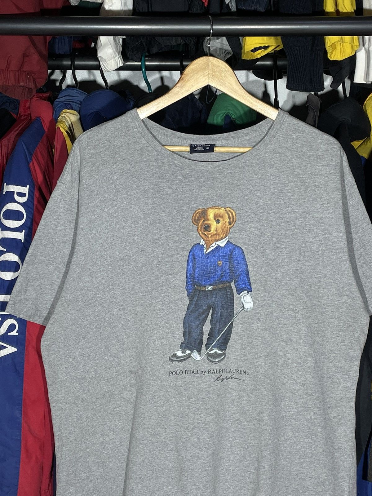 Polo Ralph Lauren × RRL Ralph Lauren × Vintage T-Shirt Polo Bear Golf OG Vintage Size US L / EU 52-54 / 3 - 2 Thumbnail