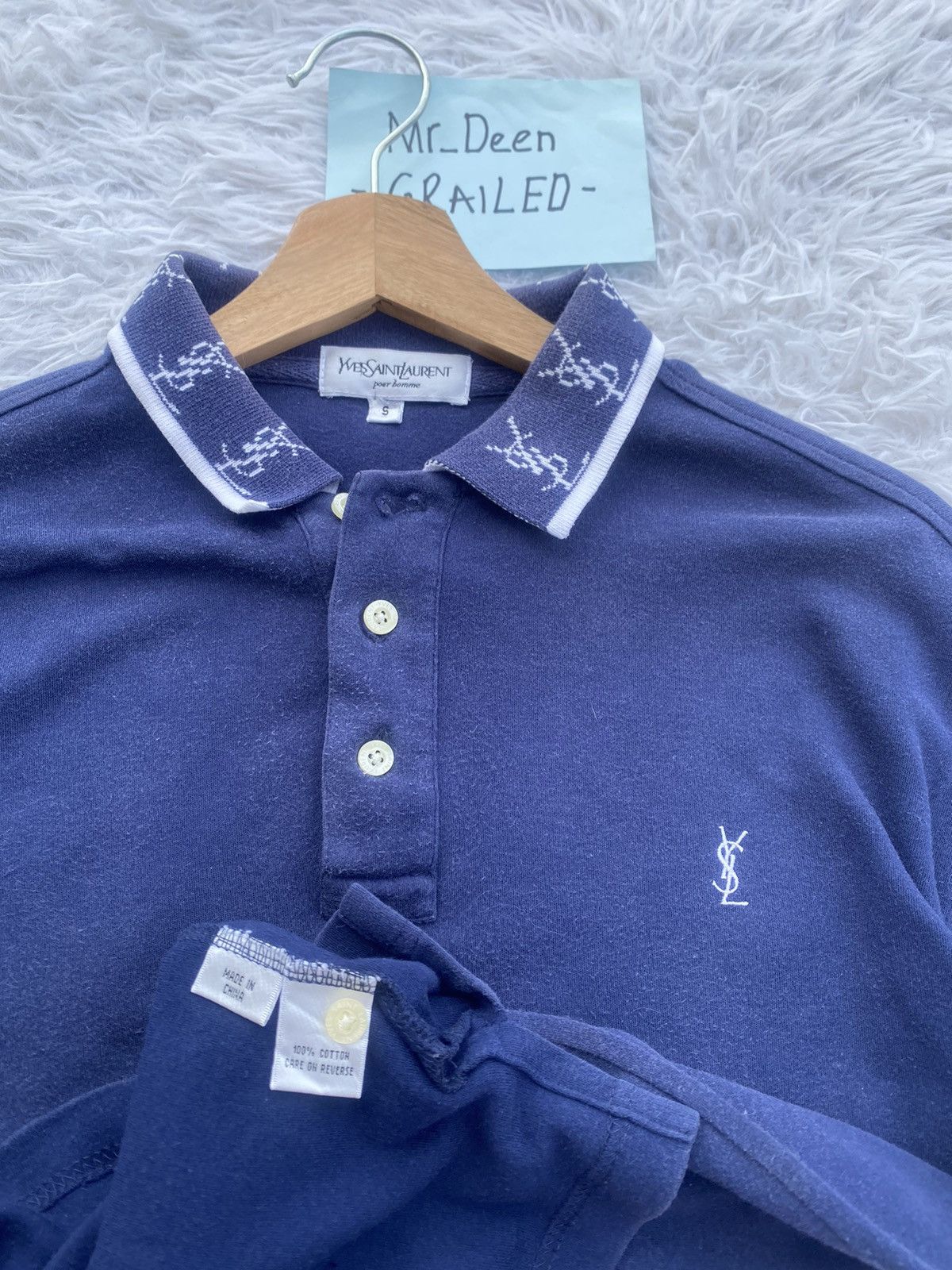 Yves Saint Laurent Rare Vintage YSL Yves Saint Laurent Polo Shirt Size US M / EU 48-50 / 2 - 9 Thumbnail