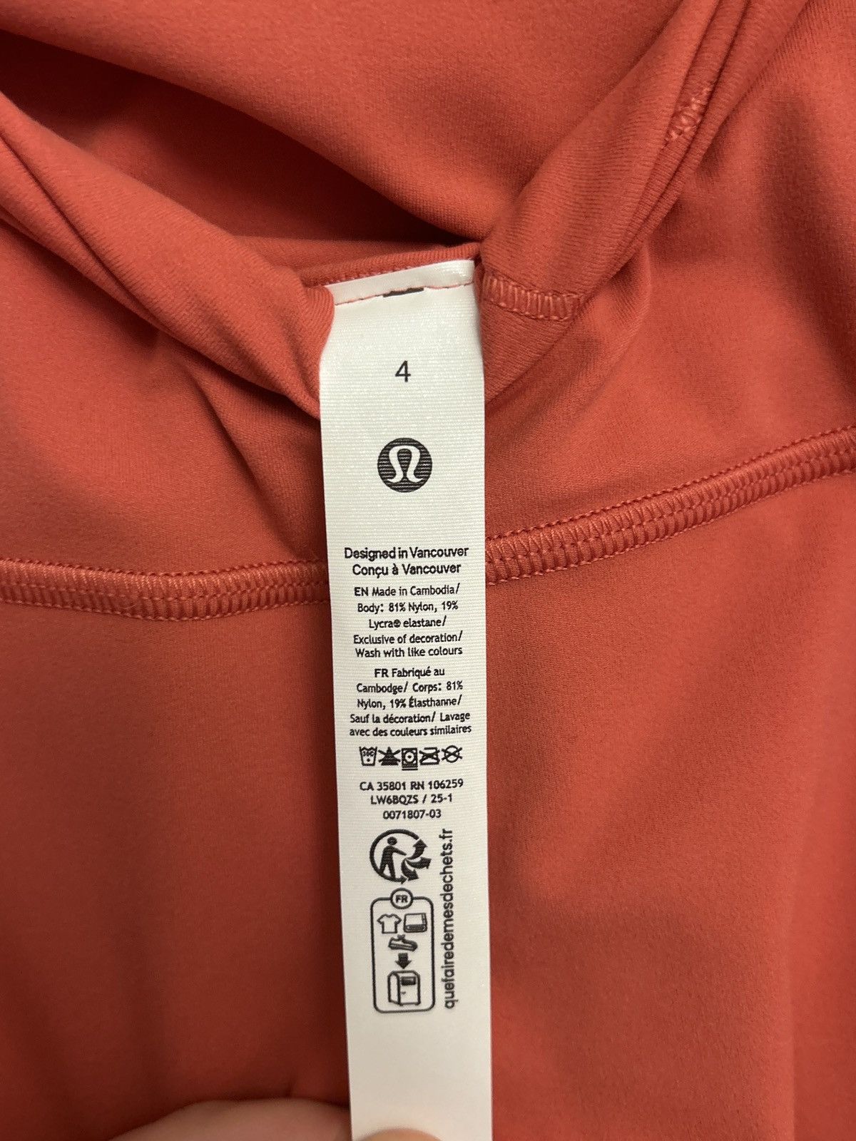 Lululemon NWT Lululemon Desert Red Align leggings size 4 23” Authentic Size 27" / US 4 / IT 40 - 5 Thumbnail