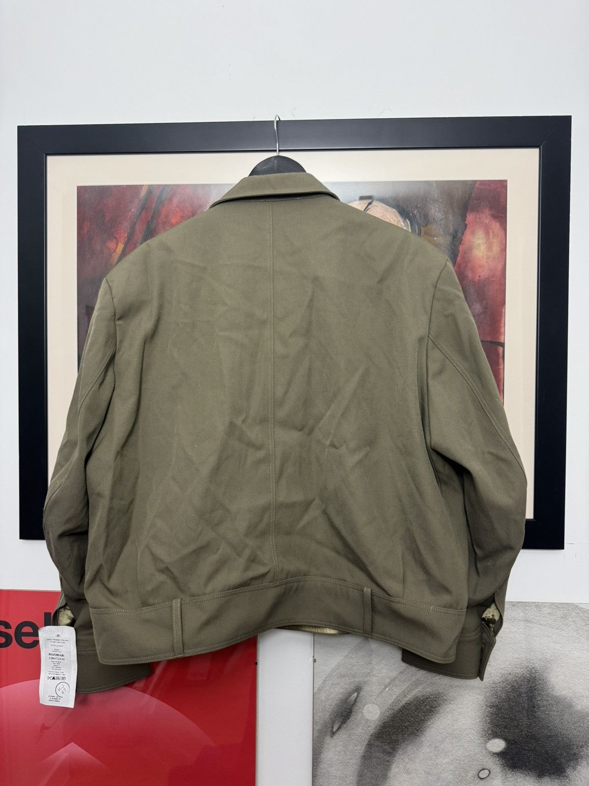 Vintage Rare Archive 80’s Military Cropped Boxy Jacket Army Polish Size US L / EU 52-54 / 3 - 2 Thumbnail