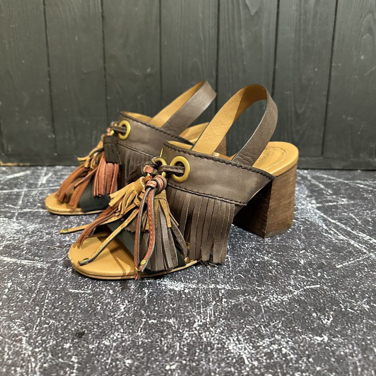 See by Chloe See By Chloe Leather Sandals Featuring Front Tassel charm37 Size US 7 / IT 37 - 3 Thumbnail
