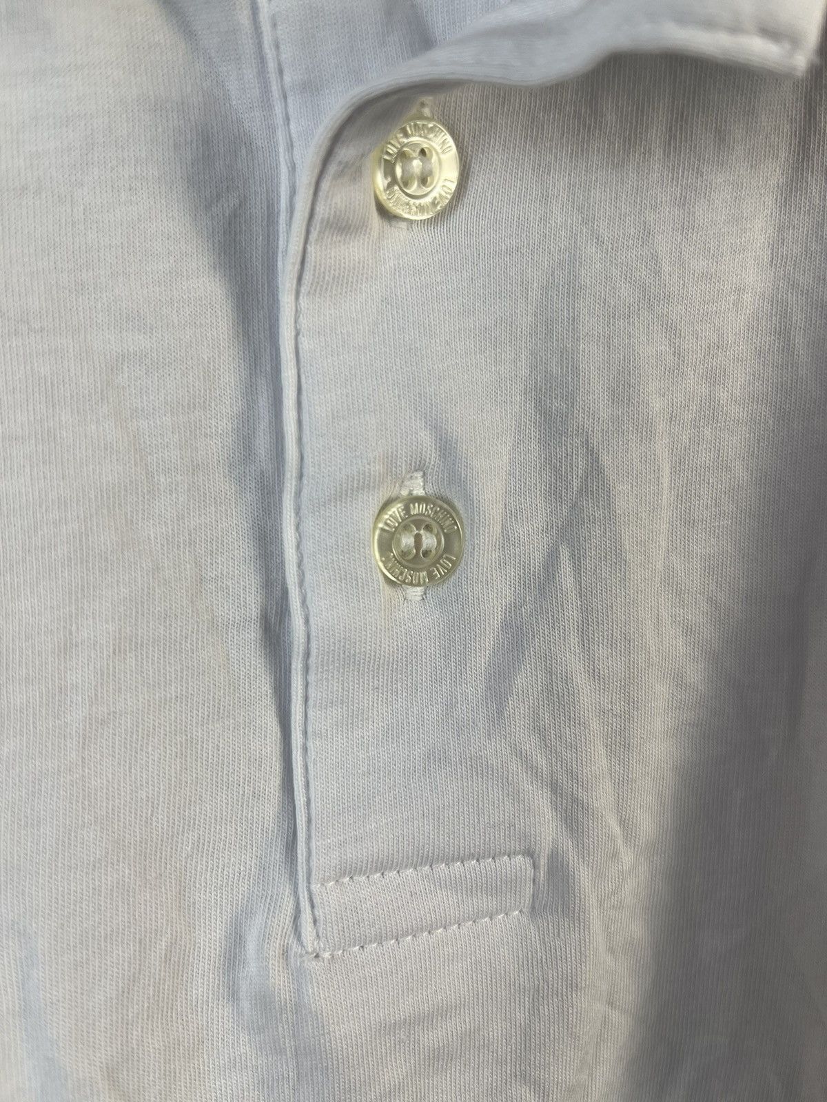 Moschino Love Moschino Luxury Metal Logo Cotton Polo Size US M / EU 48-50 / 2 - 9 Thumbnail