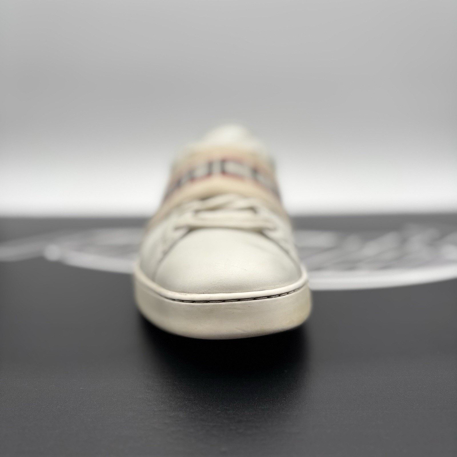 Gucci (11.5 US) - Gucci Ace Gucci Stripe ‘ White, Red ‘ Size US 11.5 / EU 44-45 - 6 Thumbnail