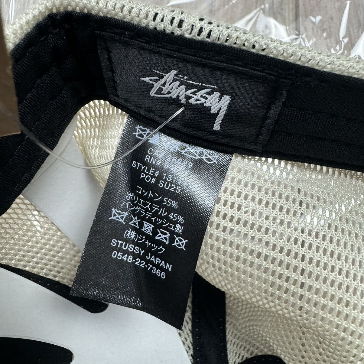 Stussy Stussy Low Pro Workgear Strapback Black Trucker Mesh Hat Size ONE SIZE - 10 Thumbnail