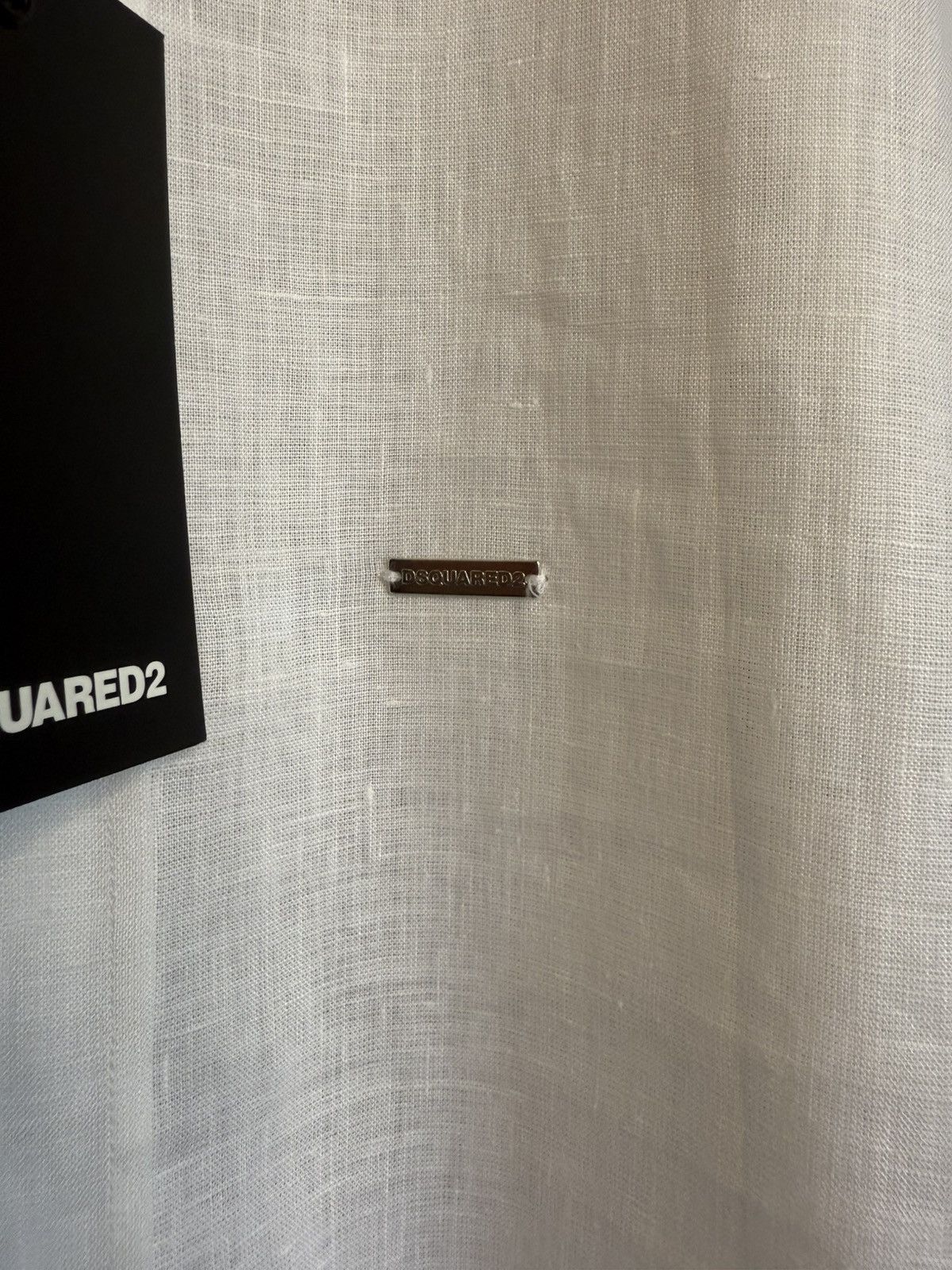 Dsquared2 $790 Dsquared2 linen white shirt 56 BNWT summer dress Size US XL / EU 56 / 4 - 2 Thumbnail