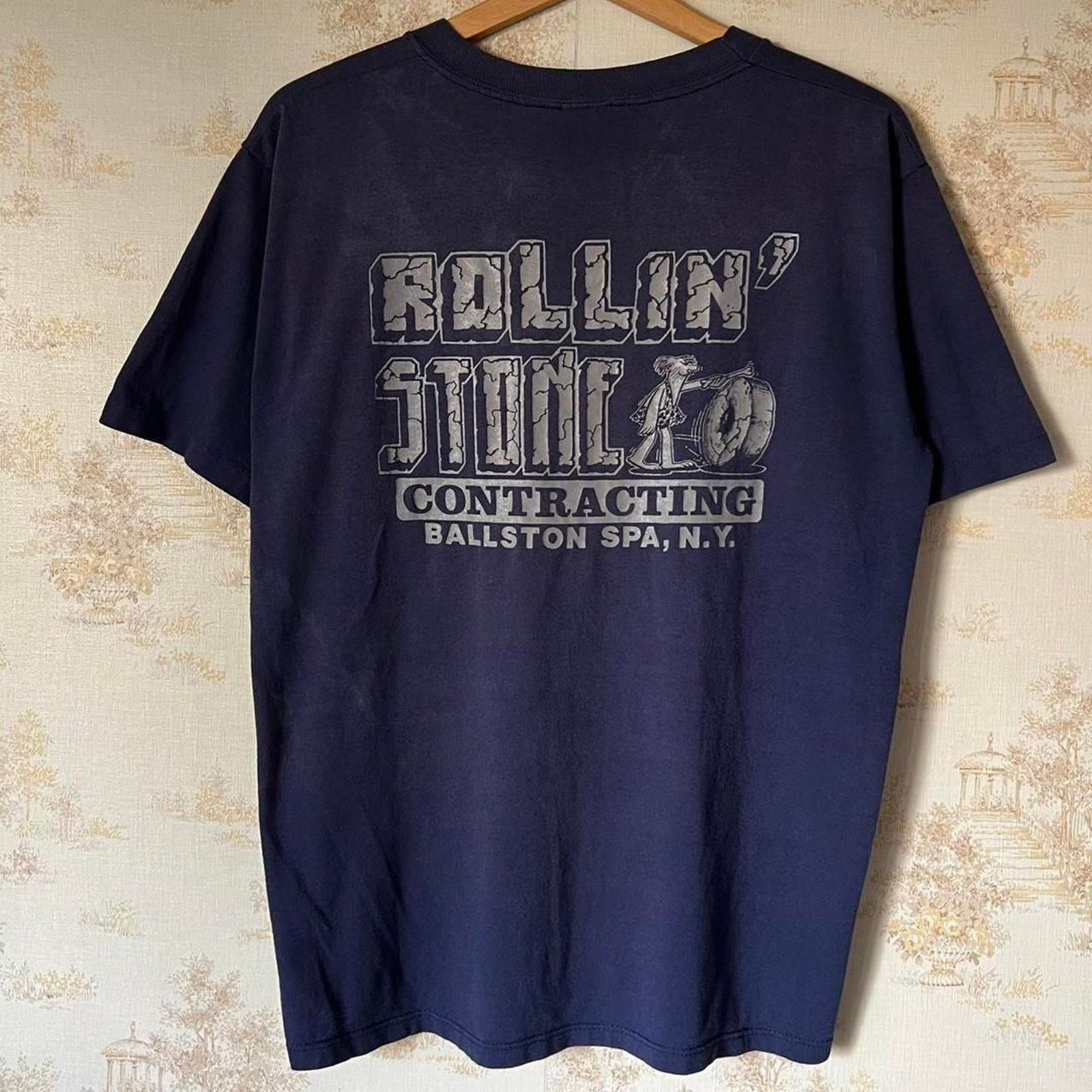Jerzees 90s Jerzees Pocket T-Shirt | Rollin' Stone NY Caveman | XL Size US XL / EU 56 / 4 - 1 Thumbnail