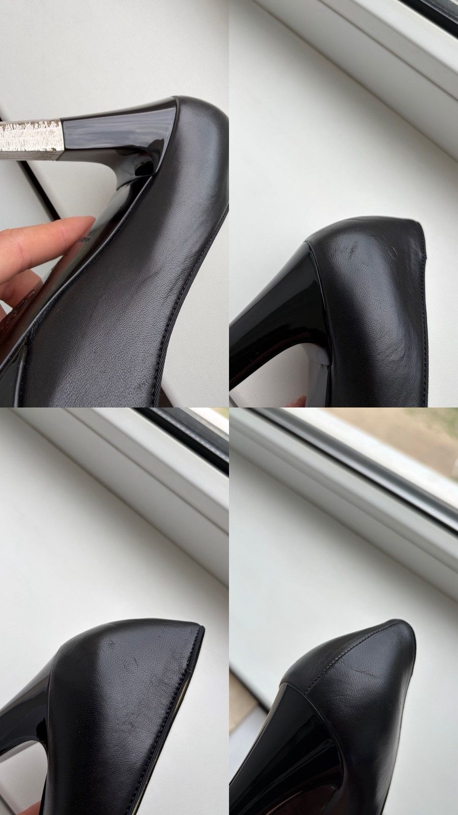 Chanel Chanel CC Logo Leather And Patent Cap Toe Heels Size 37C Size US 7 / IT 37 - 17 Thumbnail