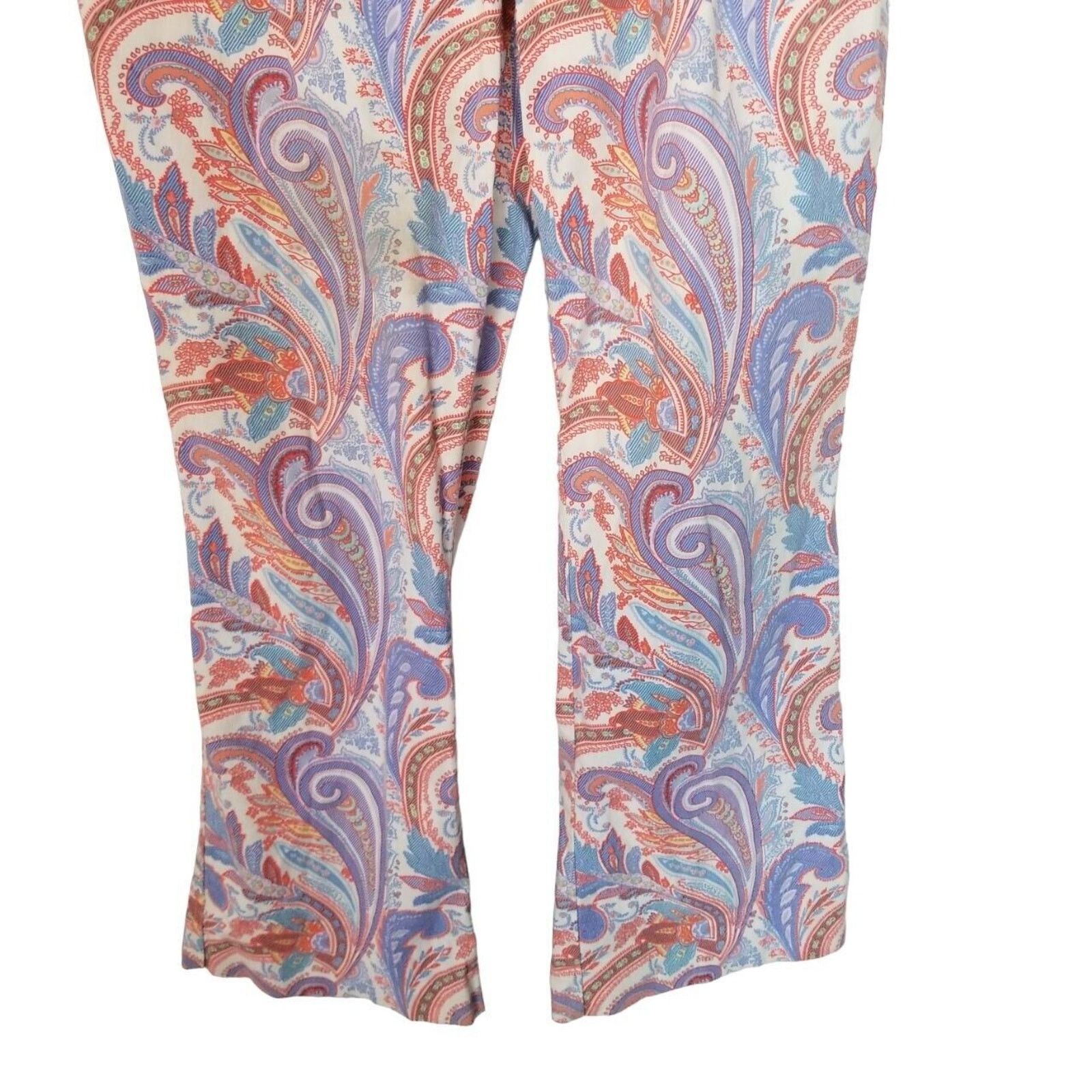Escada Escada Paisley Print High Waist Pants Size 40 Designer Artsy Size 29" - 3 Thumbnail