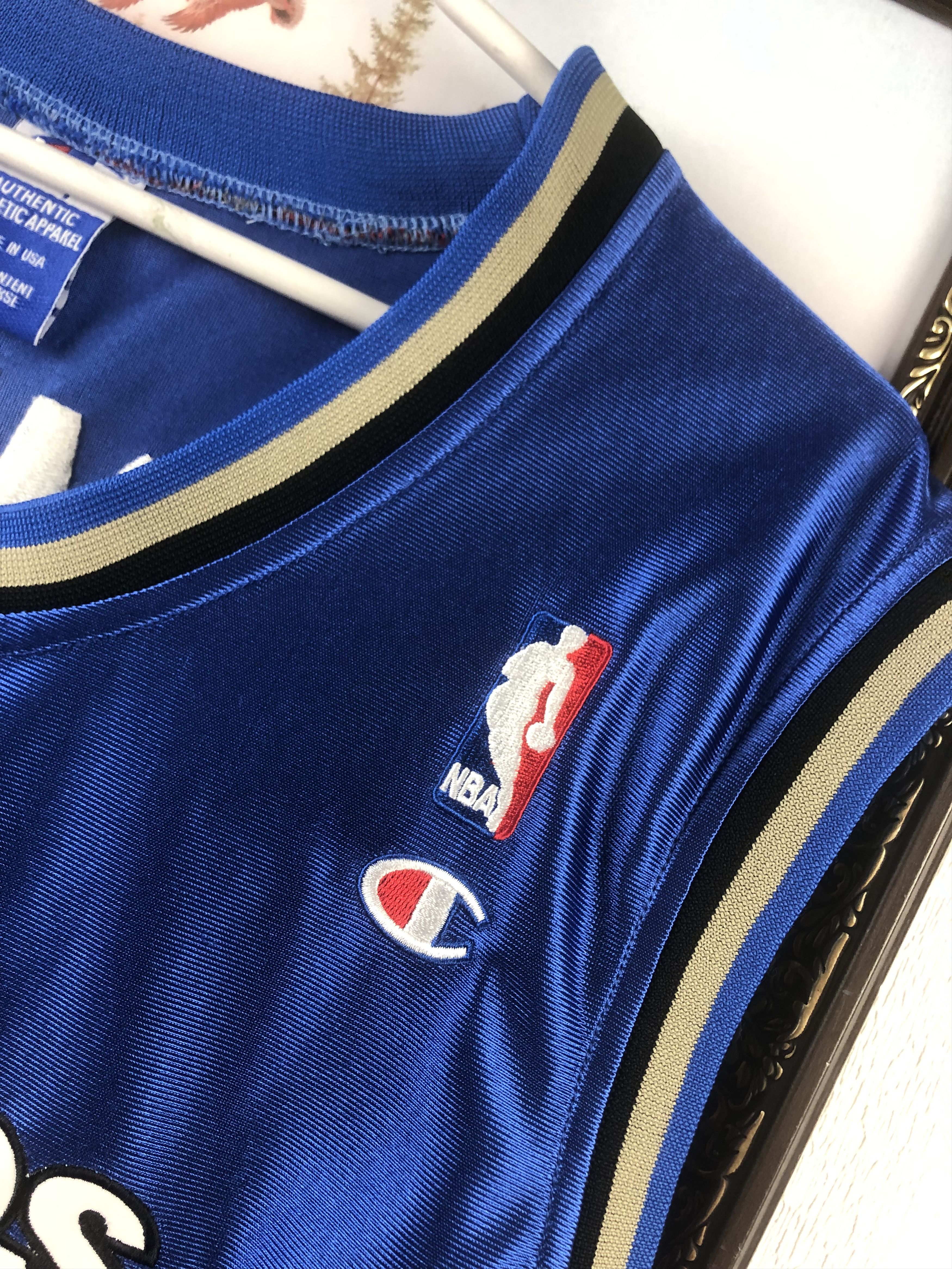 Champion Vintage Champion Warriors Jersey Jamison Blue NBA Mens Shirt Size US XXL / EU 58 / 5 - 6 Thumbnail