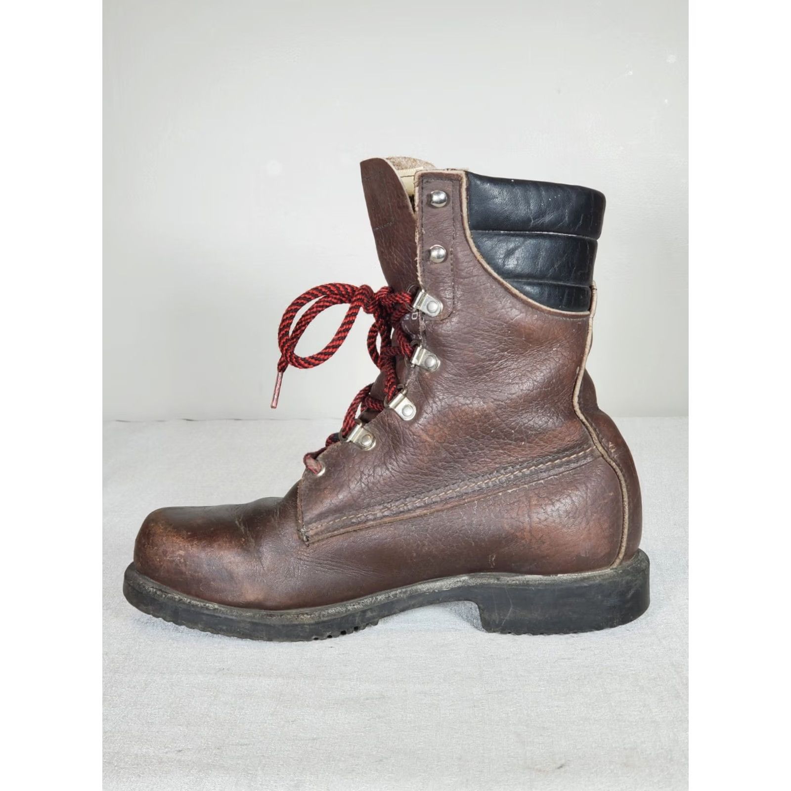 Vintage VINTAGE Red Wing Shoes Irish Setter 859 Upland Boot Men's US 8 D Brown Insulated Work Leather USA Hunting Sports Classic 80s Mens Size US 8 / EU 41 - 3 Thumbnail
