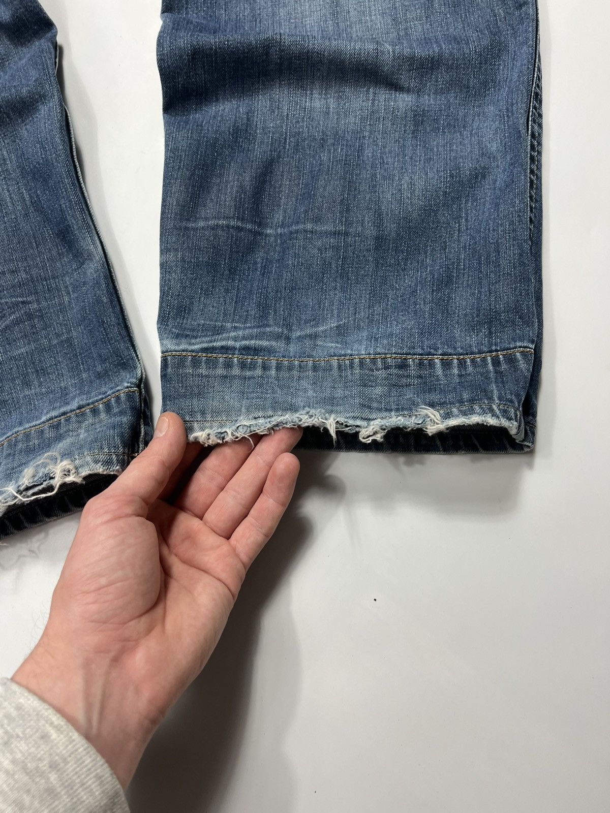 Vintage G-star Raw Distresses Baggy Double Knee Pants Jeans