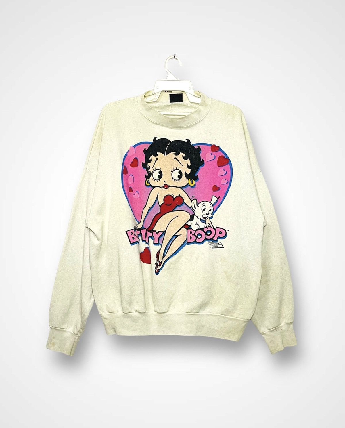 Anime × Changes × Vintage Vintage 80s Betty Boop Mirror Print Sweatshirt (08) Size US XL / EU 56 / 4 - 1 Thumbnail