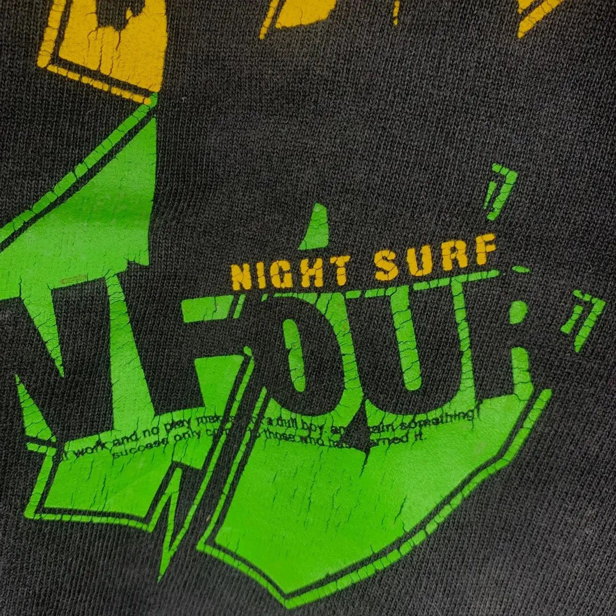 Vintage Vintage W4 NIGHT SURF Sexy Bikini Surfing Wave Sweatshirt Size US XL / EU 56 / 4 - 4 Thumbnail
