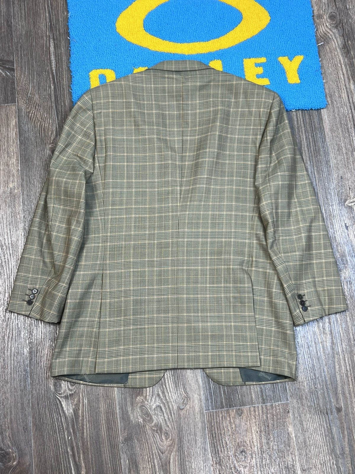 Brioni Brioni Parigi Wool Olive Check Blazer Two Buttons 52 Size 52S - 11 Thumbnail