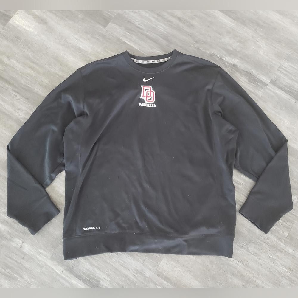 Nike Black Nike Baseball Sweatshirt Long Sleeve Size US L / EU 52-54 / 3 - 1 Thumbnail