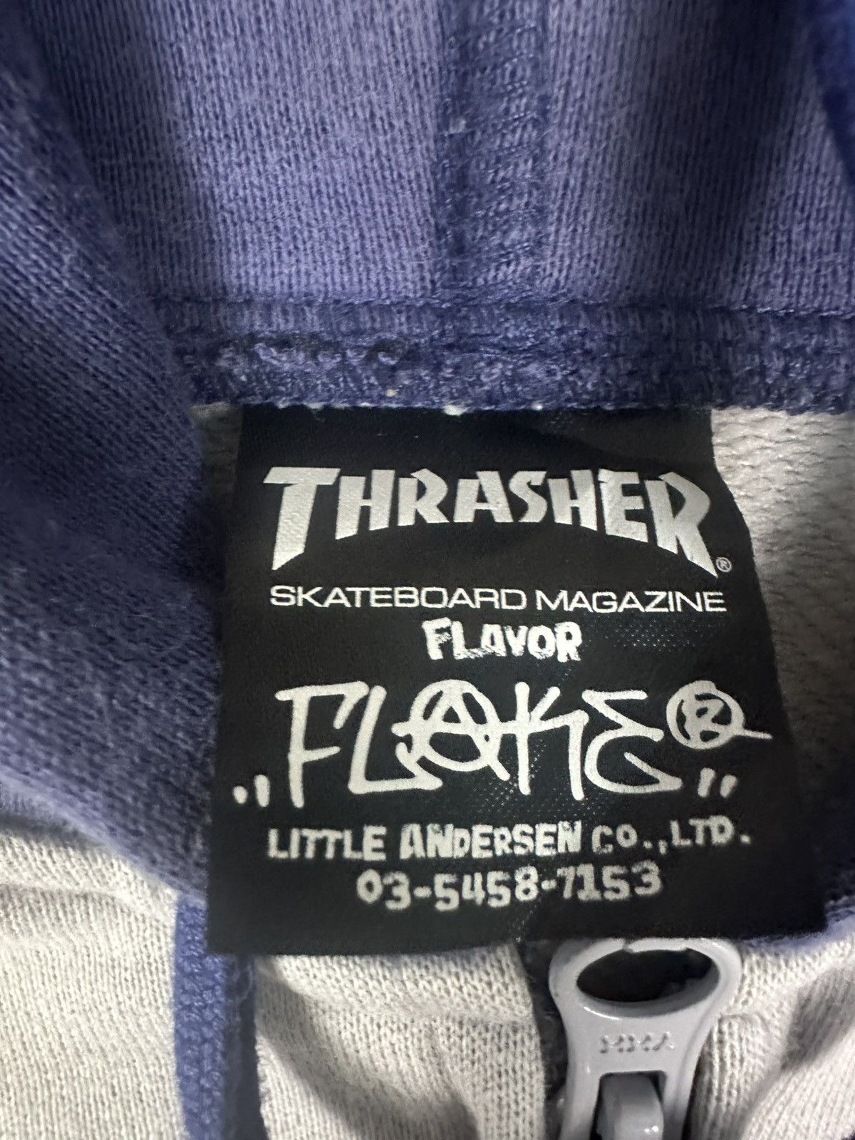 Thrasher Thrasher Skateboard Japan Flake Zipper Hoodie Z304 Size US M / EU 48-50 / 2 - 9 Thumbnail