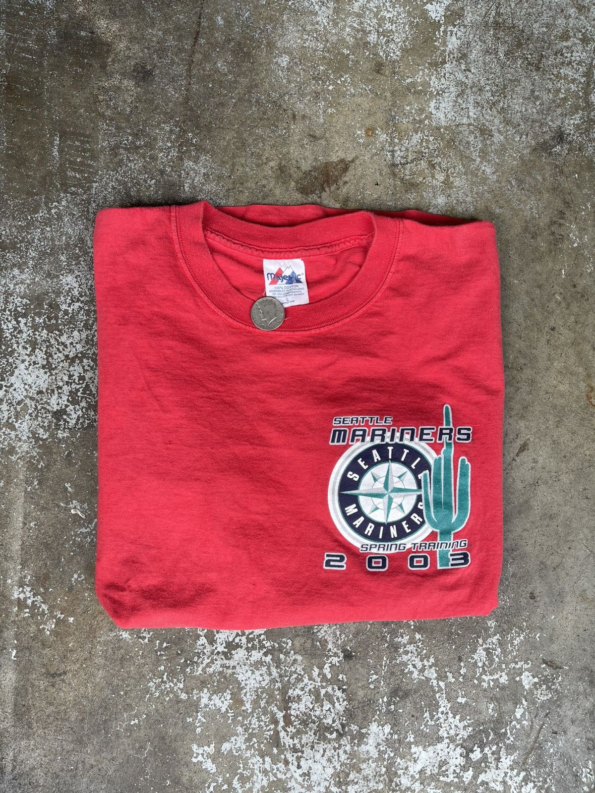 MLB Vintage Y2K Seattle Mariners Spring Training Shirt Size US L / EU 52-54 / 3 - 1 Thumbnail