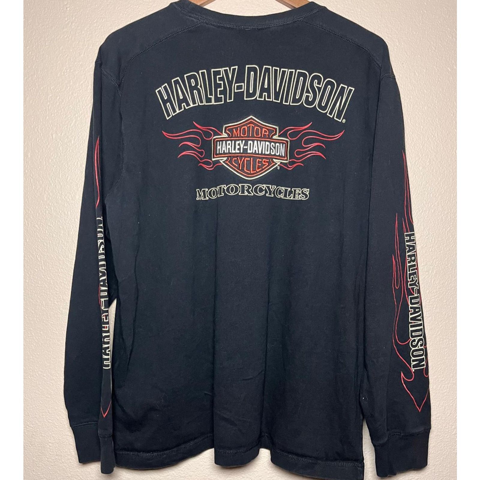 Harley Davidson 🧨 Harley-Davidson Long Sleeve Tee – Black Size L Size US L / EU 52-54 / 3 - 2 Thumbnail