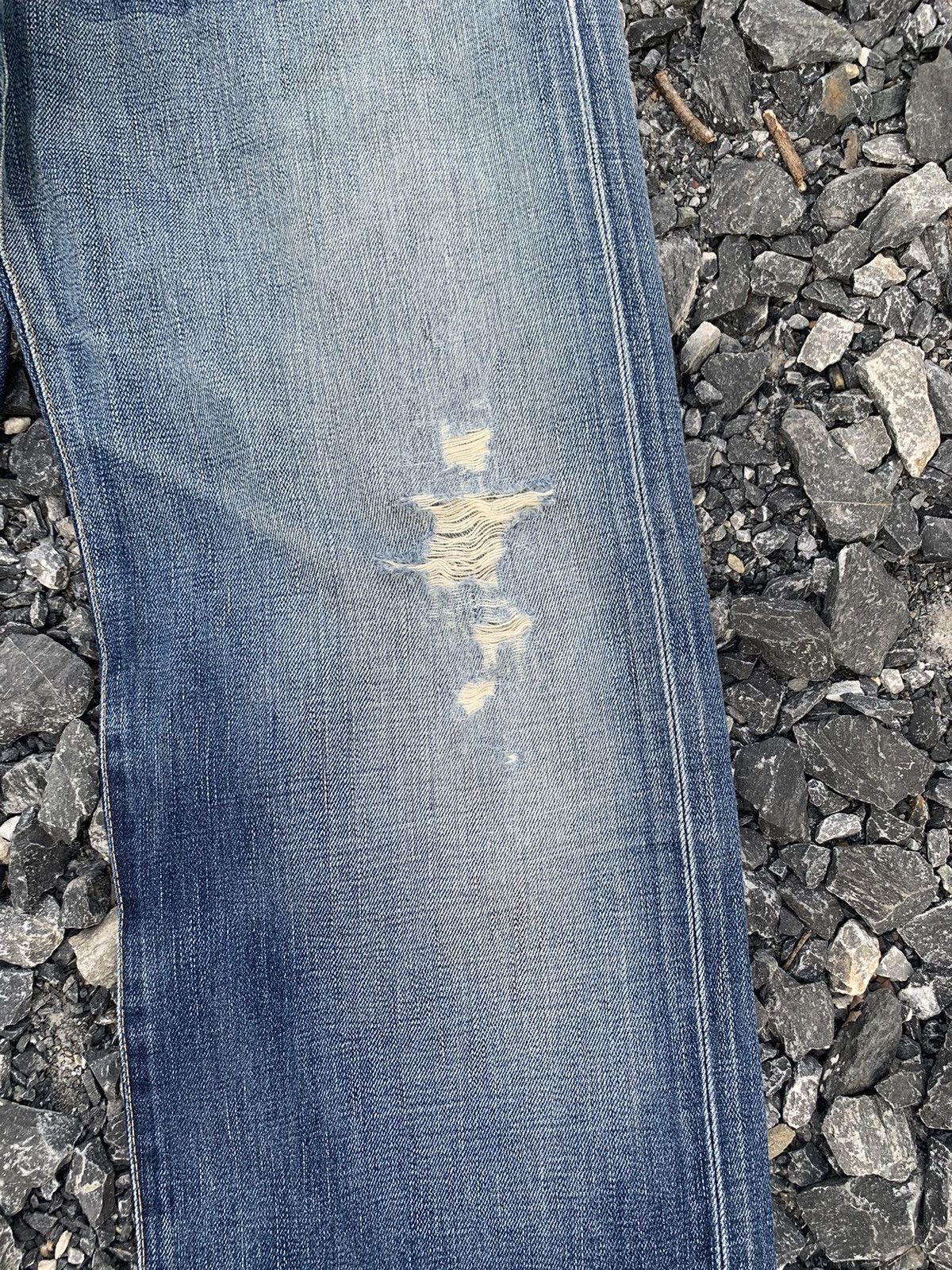 Kapital VINTAGE EDWIN 505X SELVEDGE JAPANESE DISTRESSED DENIM Size US 31 - 18 Thumbnail