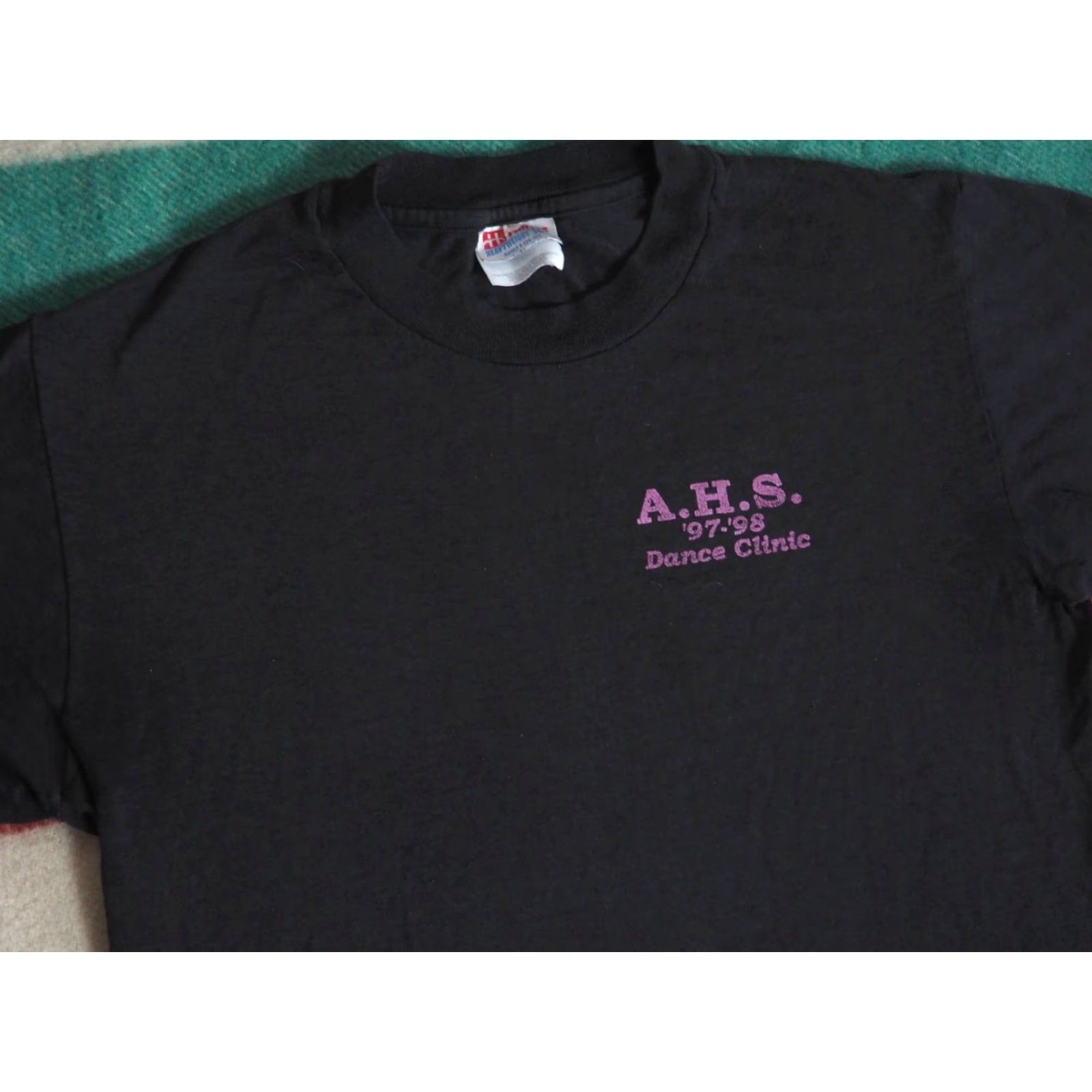 Hanes VTG 90s Hanes Dance Ballet Faded Black Purple Tee T-Shirt Unisex S Size US S / EU 44-46 / 1 - 4 Thumbnail