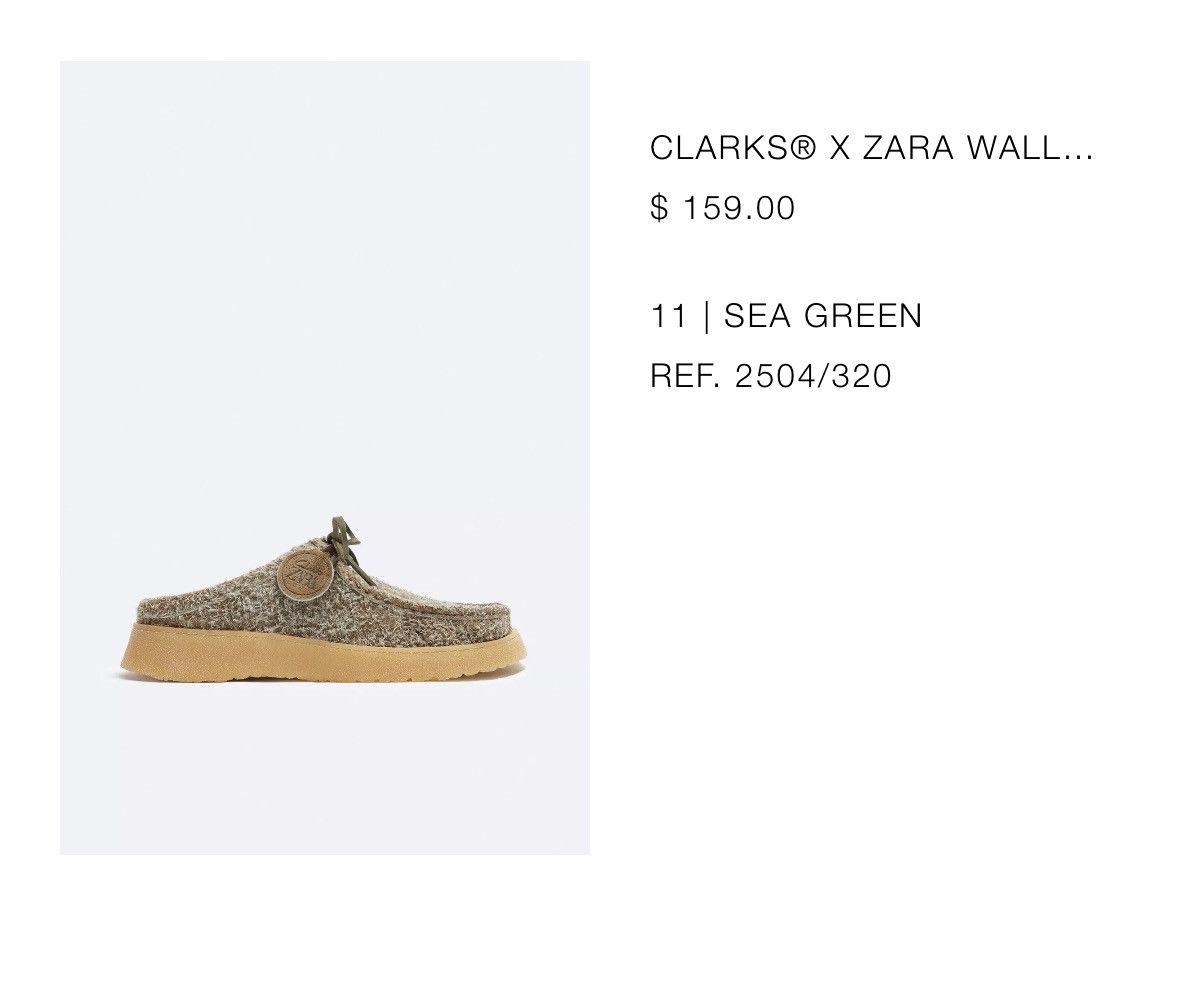 Clarks Zara x Clark Wallabee. Suede Mulles. | Grailed