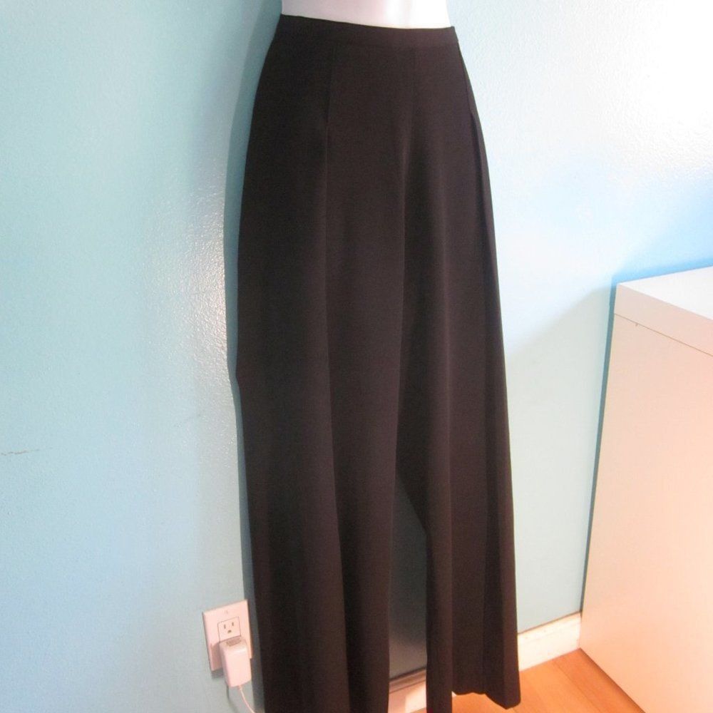 image of Fred Perry Fred Sun Paris Vintage Bell Bottom Dress Pants 6 in Black, Women's (Size 28)