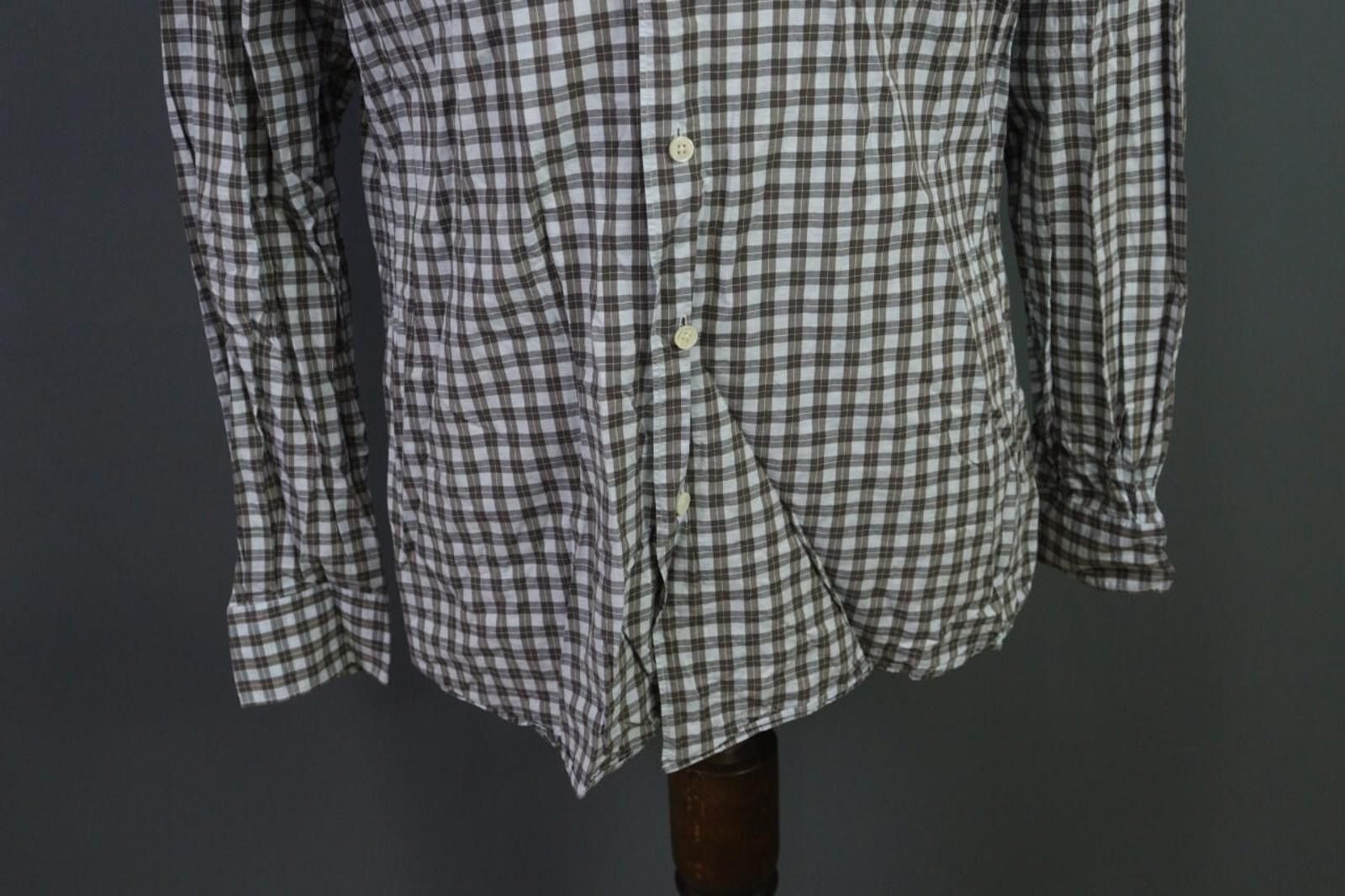 Ermenegildo Zegna Ermenegildo Zegna Multi Plaid Button Down Shirt Size L Size US L / EU 52-54 / 3 - 3 Thumbnail