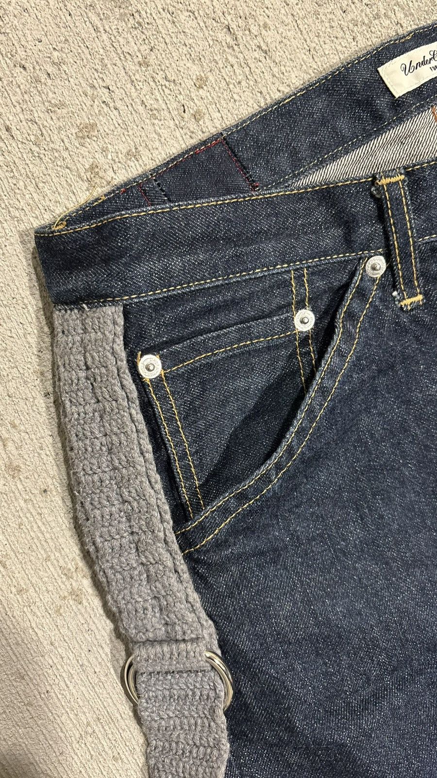 Jun Takahashi × Undercover Undercover SS2008 Summer Madness Tassels Denim Size US 32 / EU 48 - 3 Thumbnail