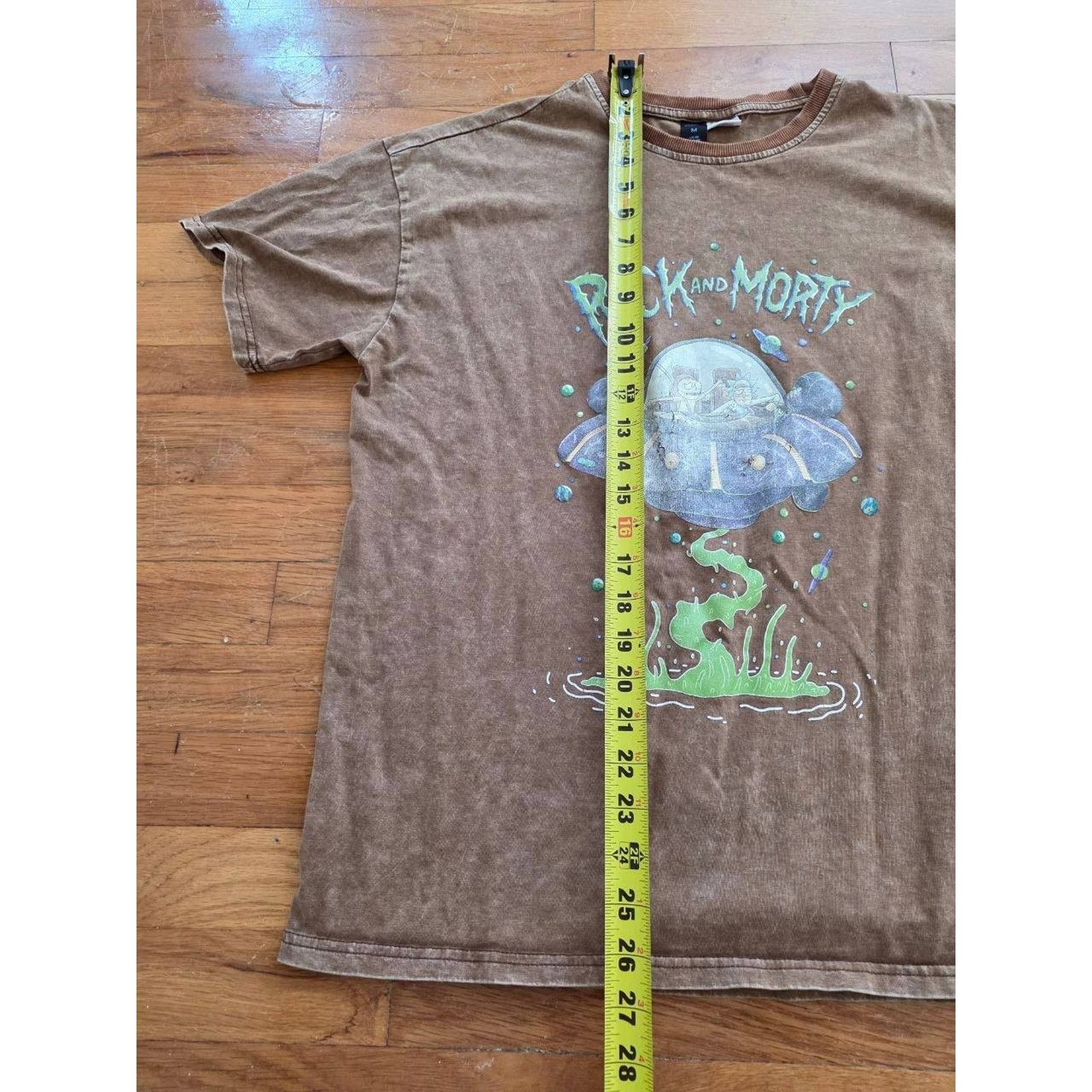 Murano Rick And Morty 100% Cotton Top Medium Brown A001253 Size US M / EU 48-50 / 2 - 2 Thumbnail