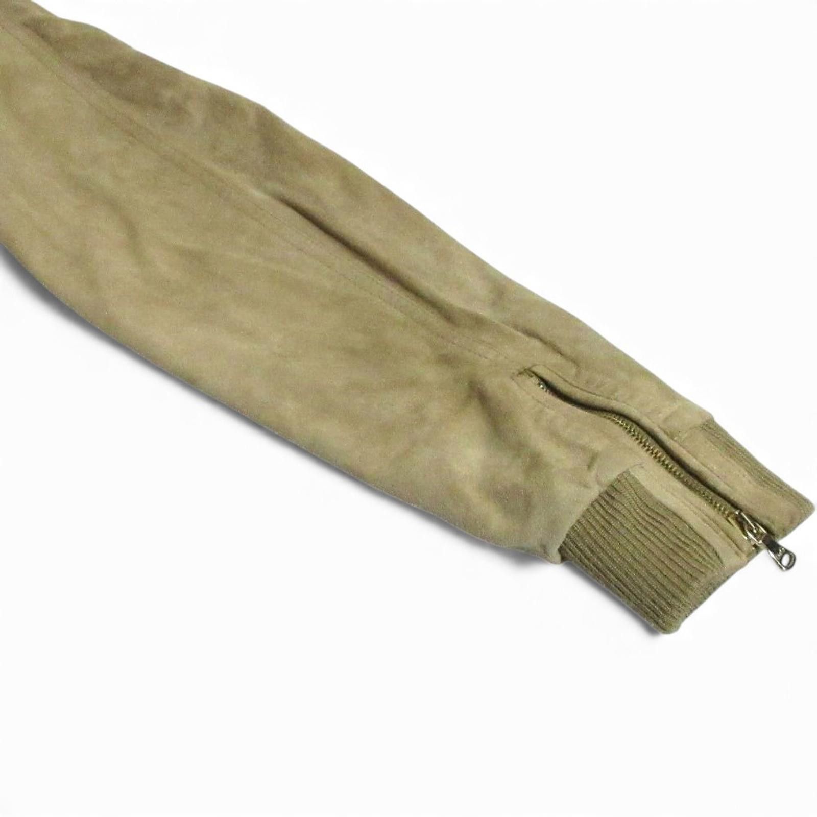 Prada Dolce & Gabbana - Beige Suede Leather Jacket Size US M / EU 48-50 / 2 - 5 Thumbnail