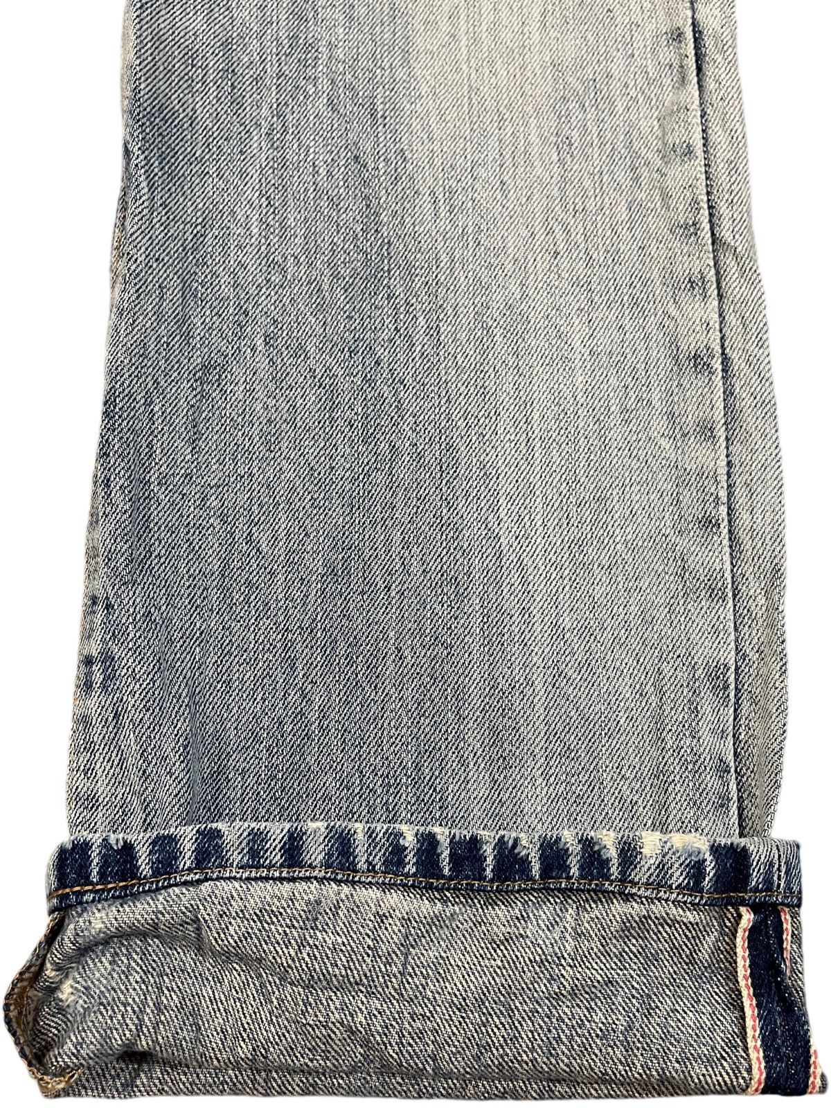 Japanese Brand × Who Decides War Vintage Back NumbeR Selvedge Japan Made Faded Denim Size US 32 / EU 48 - 4 Thumbnail
