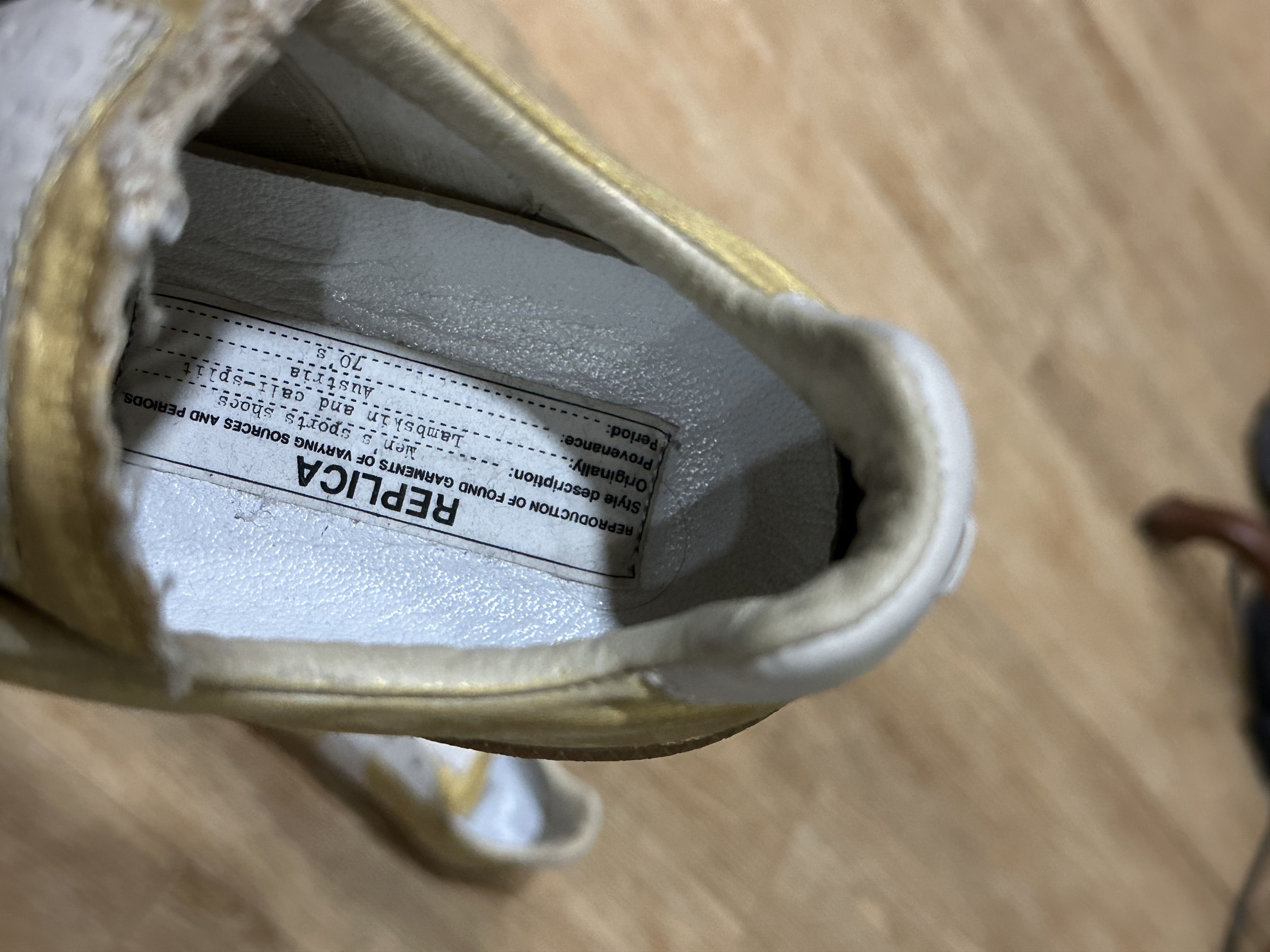 Maison Margiela VTG Maison Margiela GATS Gold Replica Sneaker Size US 7 / EU 40 - 20 Thumbnail