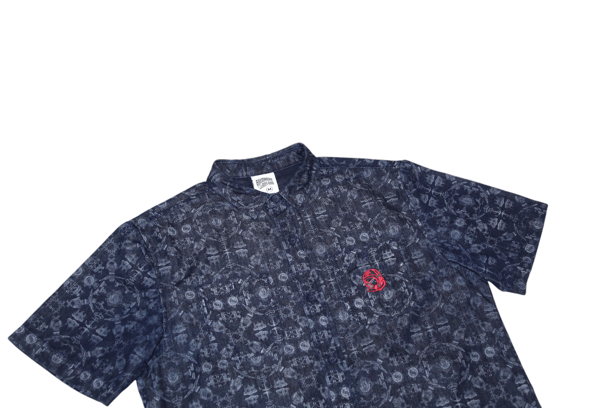 Billionaire Boys Club Billionaire Boys Club monogram raw denim s/s baggy shirt Size US M / EU 48-50 / 2 - 3 Thumbnail