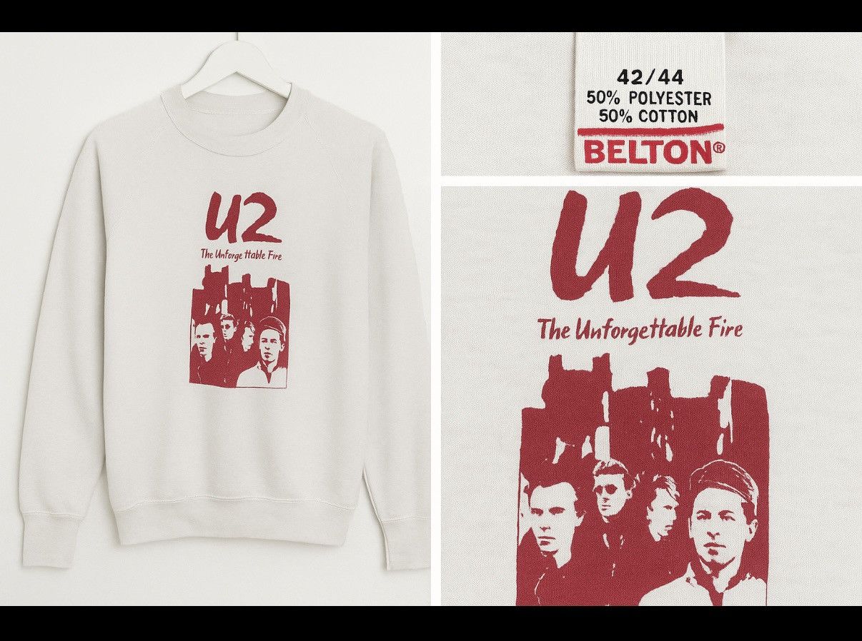 Other U2 Vintage 1984 “The Unforgettable Fire” Tour Crewneck Size S / US 4 / IT 40 - 1 Thumbnail