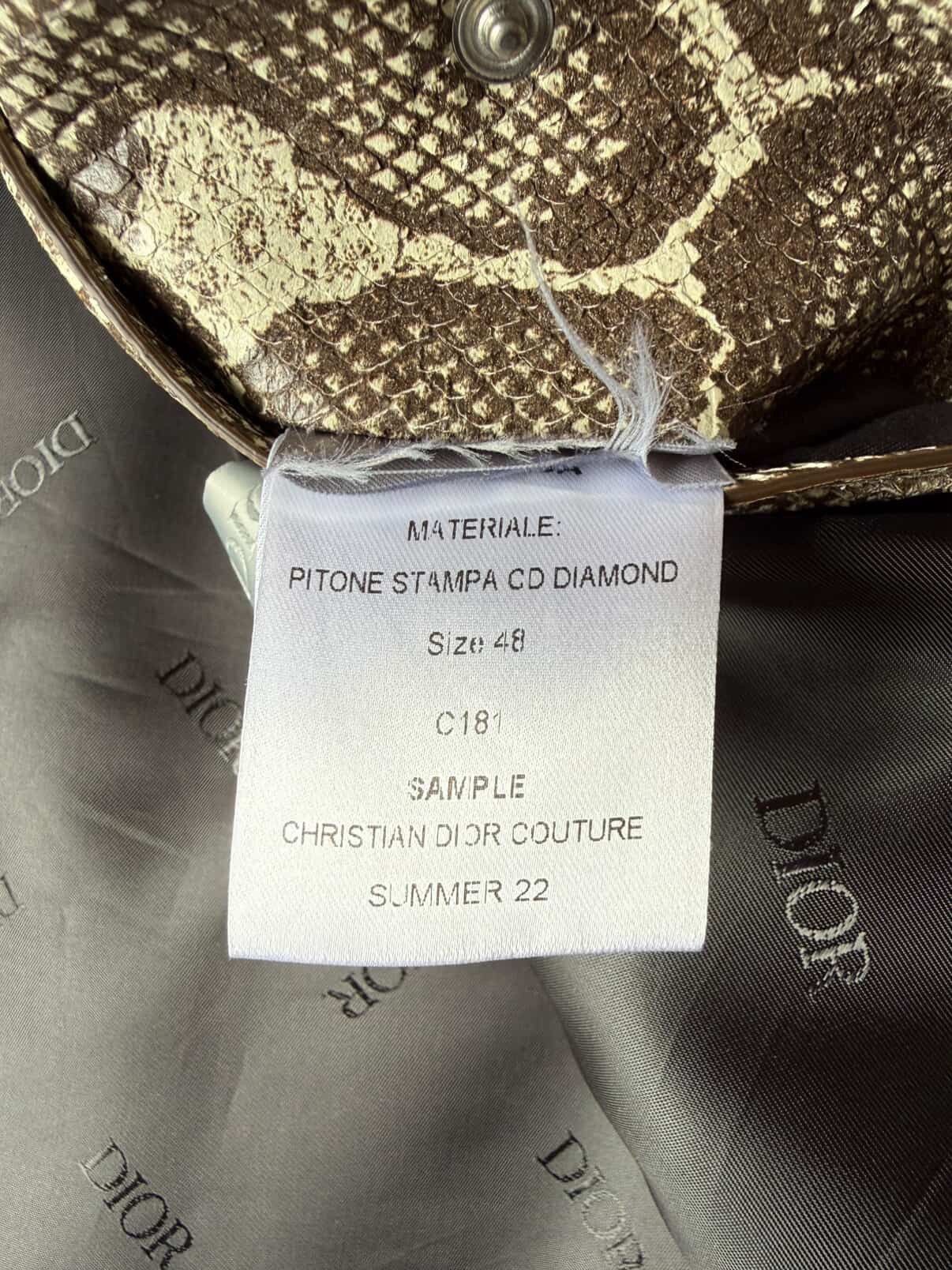 Dior × Travis Scott Dior × Cactus Jack Python Couture Original Sample Size US M / EU 48-50 / 2 - 3 Thumbnail